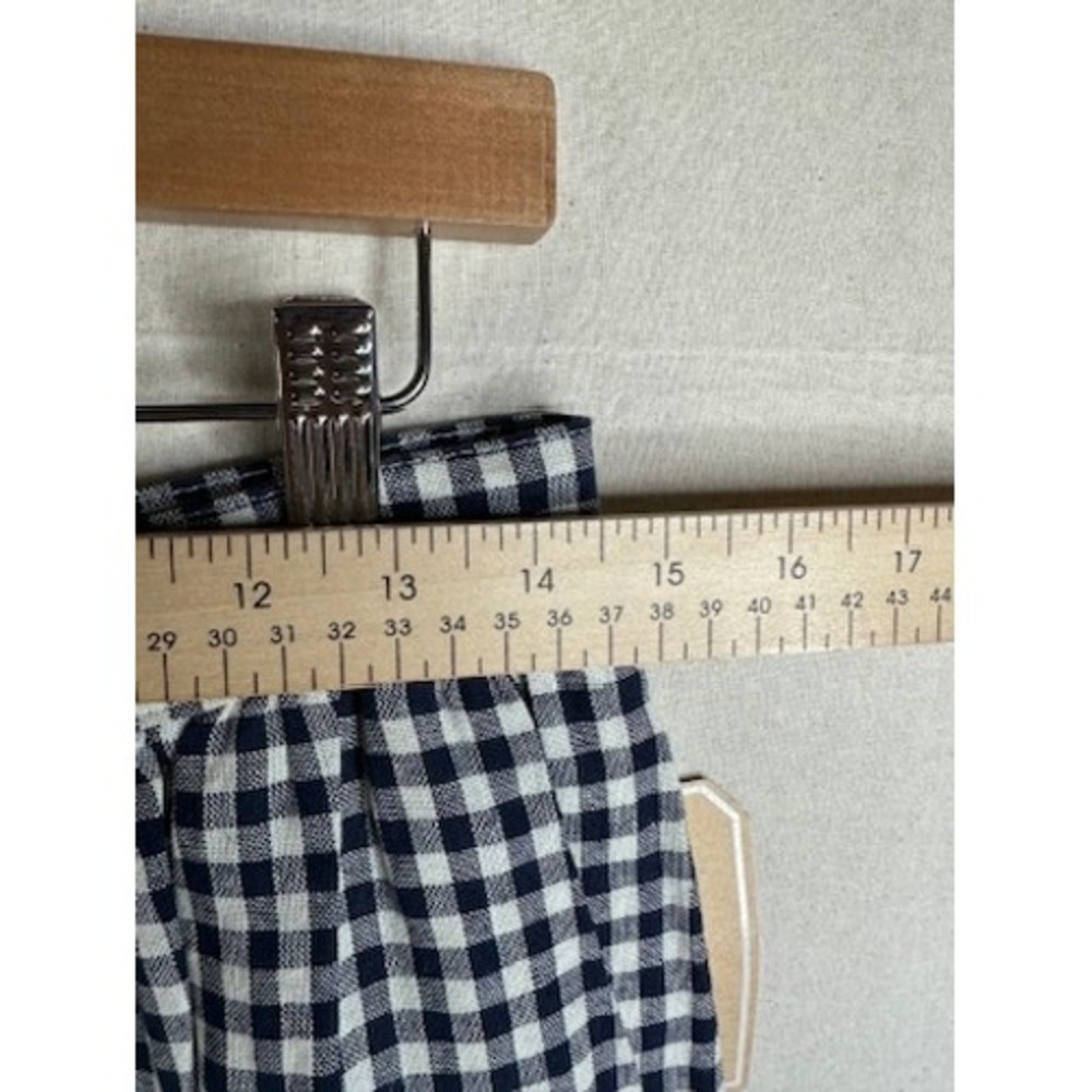 copper key womens blue gingham Button Up Skirt Size Medium - Picture 5 of 7